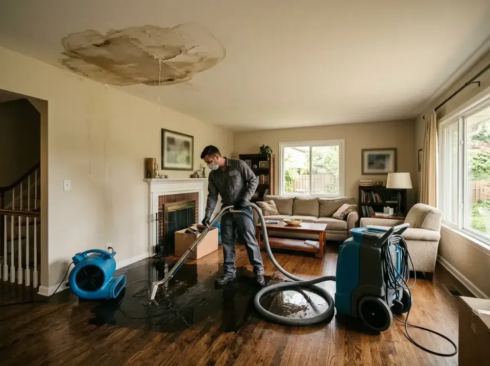 attic-pipe-burst-ceiling-drip-008 — frequently asked questions, Water Damage Restoration & Carpet Care in Mounds View, MN